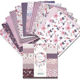 24 /12 folhas de papel de scrapbook 15x15cm (6x6 "), material de jornal cardstock fundos álbum cartão para diy arte artesanato decorativo - Image 1