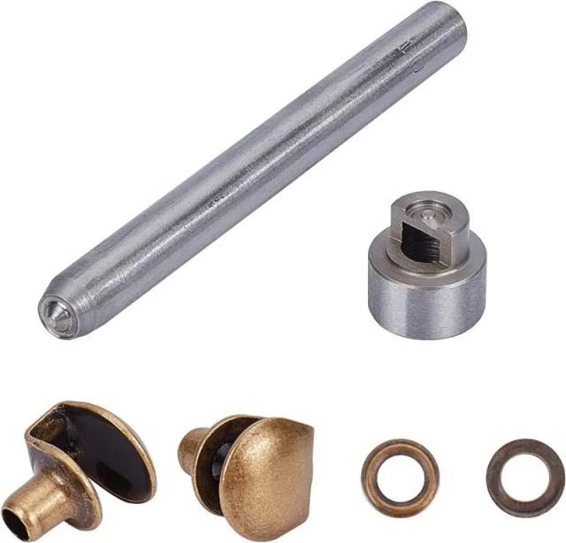 Kit Completo de Ganchos para Cadena de Sapatos em Latão: Fivelas, Ilhós, Ferramentas e Rebites para Escalada e Caminhada - 20 Conjuntos
