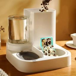 Alimentador automático para cães e gatos, dispensador de alimentos, alimentação e rega suprimentos, tigela de água potável, Pet Supplies, 2 em 1 - Image 3