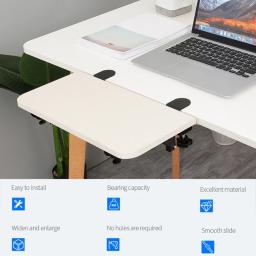 Suporte de suporte dobrável fácil braçadeira de mesa para bandeja de teclado suporte dobrável de economia de espaço suporte dobrável - Image 2
