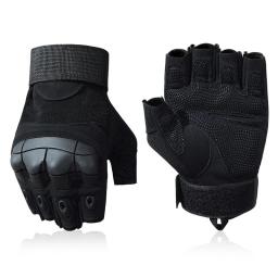 Luvas Táticas Sem Dedos ao ar livre, Hard Knuckle, Paintball, Airsoft, Caça, Combate, Equitação, Motocicleta, Ginásio, Luvas Metade do Dedo - Image 1