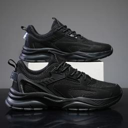 Homem atletismo tênis de corrida moda tênis de sola macia homem confortável chunky pai sapatos respirável sapatos de ginásio mais tamanho 39-48 - Image 2