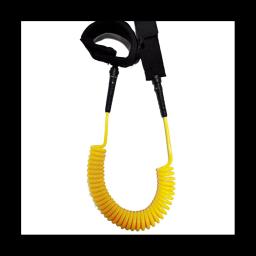 Surf Coiled Leash, Prancha de Primavera Corda, Surf Foot Rope, Pulp Board Acessórios, Amarelo, 10ft - Image 2