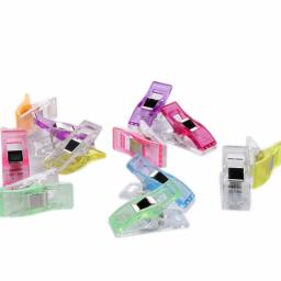 Clipes plásticos multicoloridos para patchwork, ferramentas de costura, acessórios de costura, artesanato, diy, 10pcs - Image 4