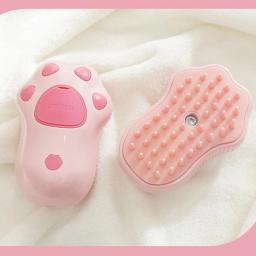 Steam Massage Comb com spray elétrico de água, Soft Silicone Pet Grooming Brush para remover cabelos emaranhados e soltos, gato e cachorro - Image 2