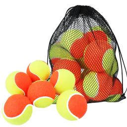Soft Elastic Low Compression Pressure Training Ball com Carry Bag, Bolas de tênis para crianças, adequado para jovens e iniciantes, 6PCs - Image 1