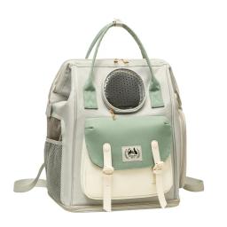 Grande capacidade ajustável cinta pet bolsa de transporte, dobrável gato mochila, suprimentos de viagem ao ar livre, cachorro fora cachorro - Image 1