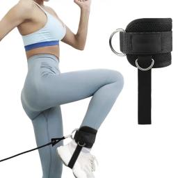 Duplo D-Ring Fitness Tornozelo Cinta, Máquina de Cabo, Chute, Costas, Ginásio, Perna, Glute Trainer, Hip Muscle Training Correias, 1Pc - Image 1