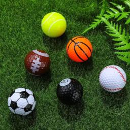 Bolas de golfe coloridas engraçadas de dupla camada, novidade, sortidas, treinamento, esportes, colorido, desenhos animados, bolas fofas para crianças e pais - Image 1