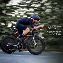 ELITEWHEELS AERO-TT Rodas de fibra de carbono Triathlon Wheelst V Brake Tubeless Clincher Wheel para TT Bike Racing - Image 6