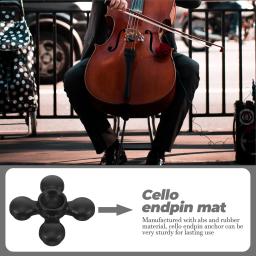 Violoncello endpin almofada violoncelo suporte esteira violoncelo endpin resto anti-skid violoncelo acessório instrumento de corda acessórios - Image 5