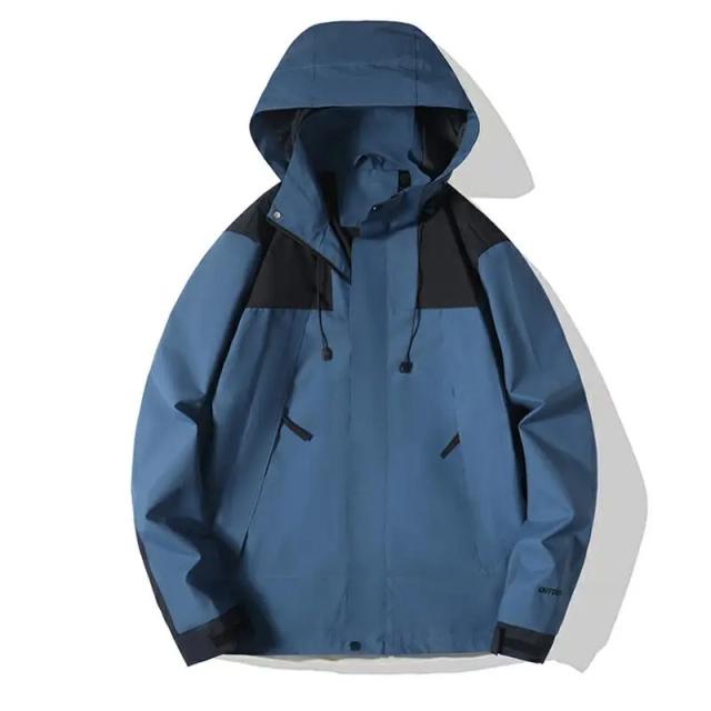 Jaqueta esportiva elegante e versátil, impermeável e à prova de vento para casais na primavera e outono
