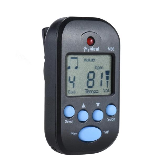 Metronome Digital Mini M50 Profissional com LCD para Guitarra, Violino e Baixo - Acessório Essencial para Instrumentos de Corda