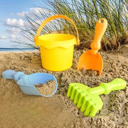 Conjunto de brinquedos de praia para crianças, bebê jogando em água e pá de areia, balde de praia, ferramenta de escavação de areia, balde de plástico, conjuntos de brinquedos de rega - Image 1