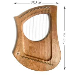 Portátil Profissional Lira Harpa, 22 Cordas, Luxo Rosewood, Escala Diatônica, Performance Musical, Instrumentos de Cordas Raras - Image 6