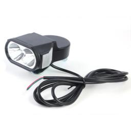 Farol LED para Scooter Elétrico e E-bike, Luz Externa Da Bicicleta, Elementos De Ciclismo, 36V, 48V, 60V - Image 1