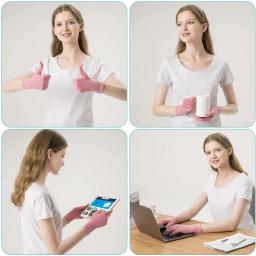 1 par de luvas de cobre para artrite, luvas de meio dedo sem dedos para mulheres, luvas de compressão para artrite, dor no túnel do carpel - Image 5