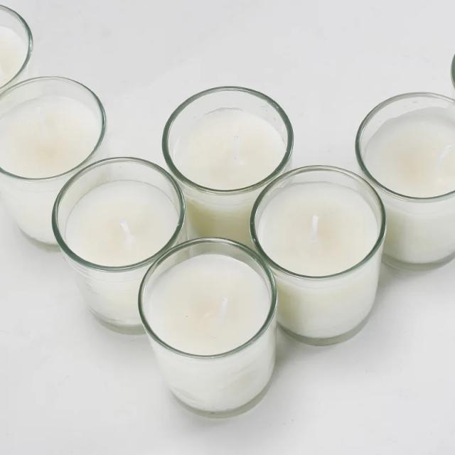 Vela Perfumada de Cera de Soja Personalizada em Frasco de Vidro - Lote com 6 Unidades para Casamentos e Ocasiões Especiais