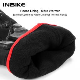 Inbike inverno luvas de ciclismo almofada gel térmica bicicleta mtb luvas estrada esporte ao ar livre luva para ciclismo acessórios à prova vento - Image 3