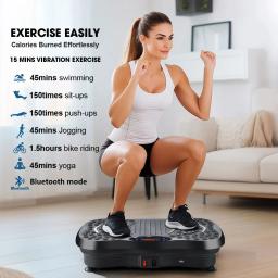 Máquina de exercício de placa vibratória de alta qualidade, capacidade de 300-400 lbs, plataforma vibratória de treino de corpo inteiro para drenagem linfática - Image 1