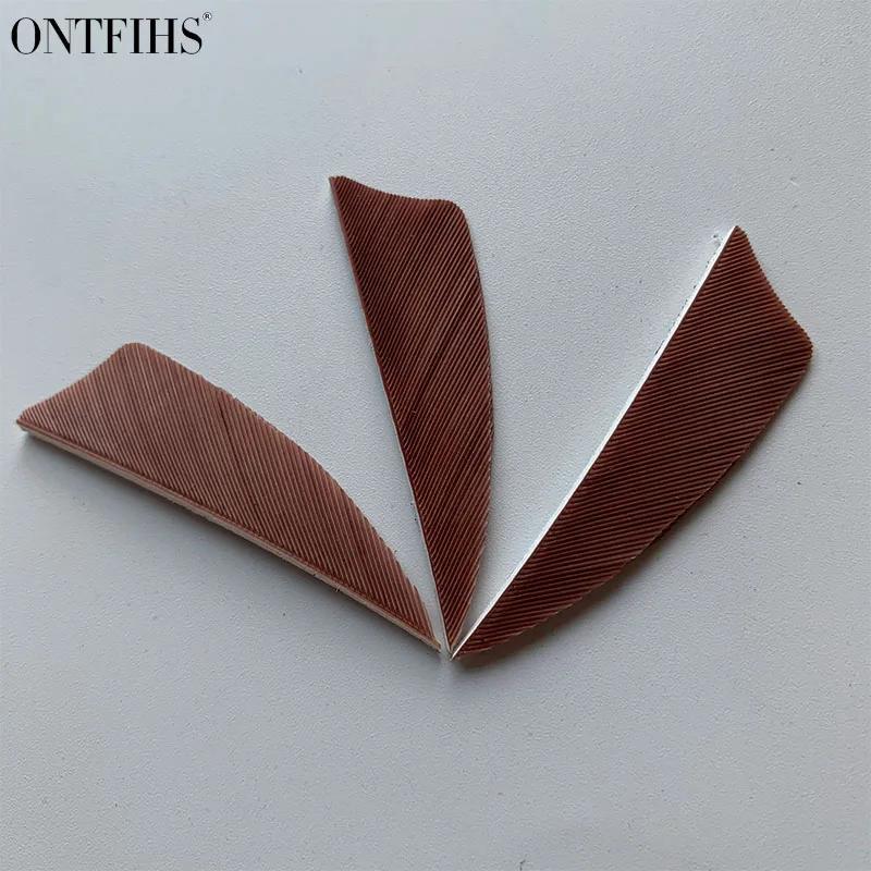 Turquia Pena Fletching Fletching para Arco e Flecha, Fletches Tiro com Arco, Acessórios DIY, 2 Polegada, 50 Pcs - Image 1
