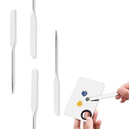 Espátula De Mistura De Cor De Aço Inoxidável, Pigmento Ferramenta De Mistura, Espátula Rod, Maquiagem Tintas Mistura, Metal Agitando Varas - Image 2