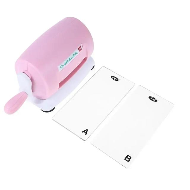 Máquina Craft Buddy: Corte e Embossing para Scrapbooking e Artesanato em Cartão - Mini Máquina com 3 Cores