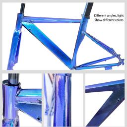 Quadro de liga de alumínio por atacado de fábrica e garfo dianteiro freio a disco de bicicleta de estrada 700C acessórios de bicicleta de corrida - Image 4