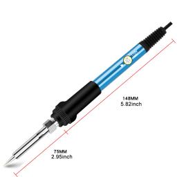 Ferro De Solda Elétrica Escultura, Ferramenta De Pirografia, Queima De Madeira, Gravação, Solda Pen Set, Temperatura Ajustável, 60W - Image 3