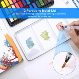 Kit Pintura De Aquarela Com Pincel, Papel De Aquarela, 24/36 Cores Profissional kit De Aquarela, Pigmento - Image 5