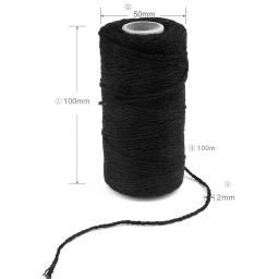 2mm 100% cabo de algodão colorido corda bege torcido artesanato macrame corda diy casa têxtil casamento decorativo fornecimento 110 metros - Image 4