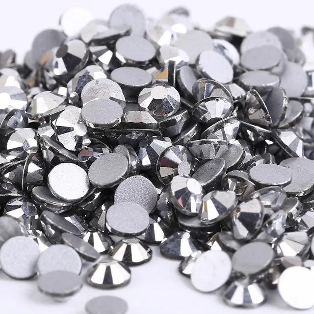 Cristais de Strass Não-Hotfix para Nail Art, Brilho Intenso em Decoração 3D, Tamanhos SS3 a SS30, Qualidade Premium