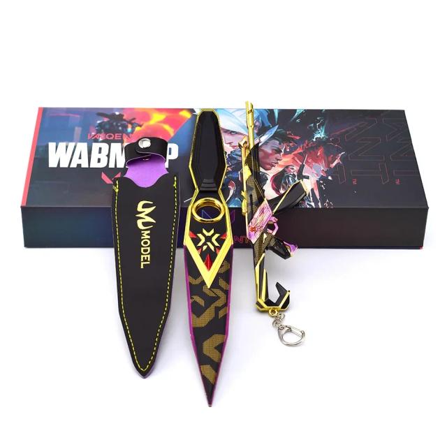 Espada Metalizada do Jogo Valorant com Kunai e Vandal - Figura Perfeita de Presente para Meninos 2023, 30cm