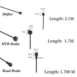 Freios de mudança de bicicleta cnc, linha iner para mtb, bicicleta de estrada, desviador de freio, cabo de freio - Image 4