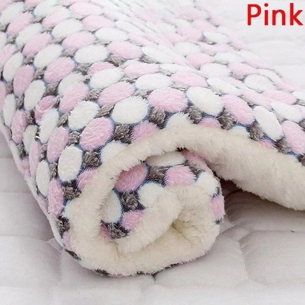Cobertor de Flanela Macia para Animais de Estimação - Almofada Quente e Confortável para Cães e Gatos em 7 Cores e Vários Tamanhos S-3XL