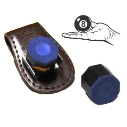 Saco de giz magnético para bilhar, suporte de giz de couro, cinto, costura compacta e delicada acessórios de bilhar - Image 3