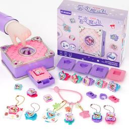 Kit de Jóias para Crianças, DIY Handmade Anel, Pulseira, Livro Mágico, Artesanato Infantil, Material de Produção de Brinquedos, Aniversário da Menina, Presente de Natal - Image 2