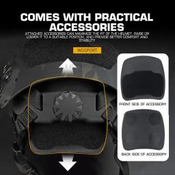 Capacete tático rápido airsoft, leve, sf, corte super alto, caça, tiro, jogo de guerra, capacete protetor, esporte ao ar livre, equipamento de ciclismo - Image 6