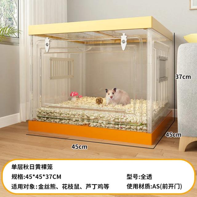 Gaiola de Hamster Villa Extra Grande de Dupla Camada com Chinelos e Acessórios Essenciais