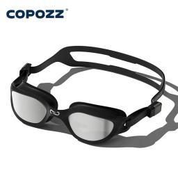 Copozz óculos de natação à prova d'água vistex anti nevoeiro espelhado ajustável silicone óculos de natação profissional equipamento de natação - Image 1