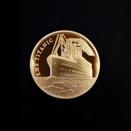 Moedas Colecionáveis Medalha De Incidente Lembrança para Casa Coleção De Arte Banhado A Ouro Moeda Navio Titanic Moedas Comemorativas - Image 4