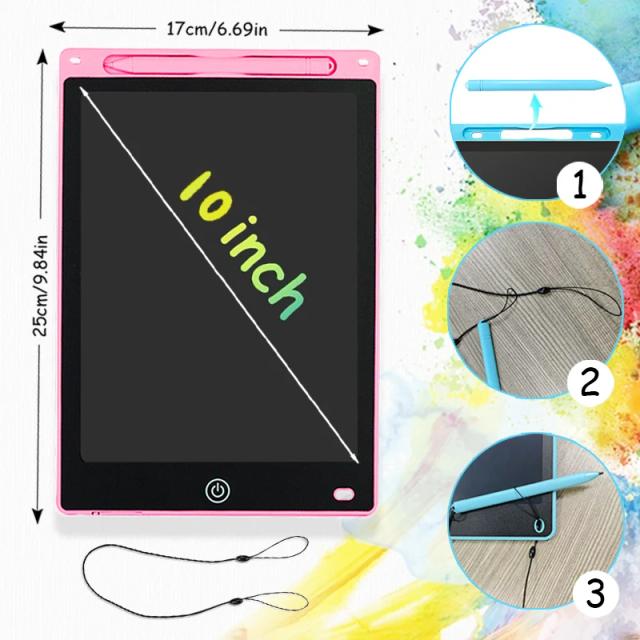 Tablet de Escrita LCD 16/12/10/8.5 Polegadas - Tela Colorida para Crianças