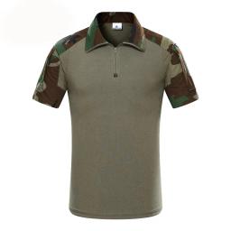 Camisa de manga curta camuflada masculina, tops de caça e caminhada, camiseta de treinamento tático, esportes ao ar livre, verão - Image 5