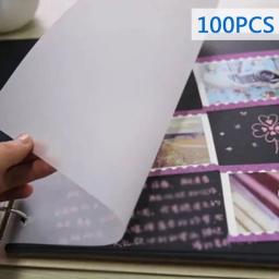 100x traçando papel arte artesanato desenho cópia almofada livro folha de caligrafia translúcida caligrafia artesanato escrita cópia folha de desenho - Image 5