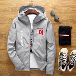 Jaqueta com capuz DJ Pioneer PRO masculina, corta-vento casual, seção fina, zíper, primavera e verão, novidade, 2022 - Image 5