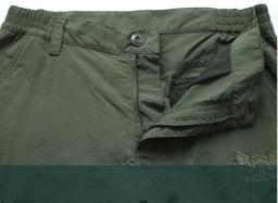 Calças soltas, respirável de secagem rápida masculina, calça tática militar, casual com elástico na cintura, verão - Image 5