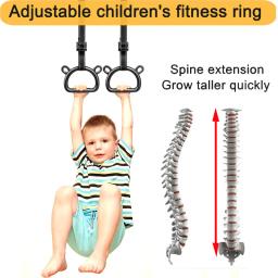 Comprimento ajustável anel de fitness segurança pendurado em casa puxar para cima treinamento barra horizontal exercício esporte equipamentos fitness - Image 1