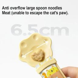 Pet Feed Colher Wet Treat Cat Alimentador, Snack Liquid Food Alimentação e Rega Suprimentos, Cat Food Strip Squeezer - Image 3