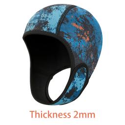 Profissional mergulho capuz boné chapéu 2mm neoprene wetsuit capuz chapéu de natação esportes aquáticos surf subaquático mergulho capuz boné - Image 6
