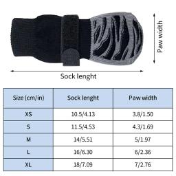 Meias para cães, garras quentes ao ar livre, sapatos antiderrapantes, aderência extra grossa, gancho e prendedor de laço, suprimentos de proteção para os pés para animais - Image 6